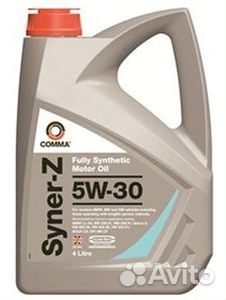 Масло моторное 5W30 comma 4л синтетика synerz