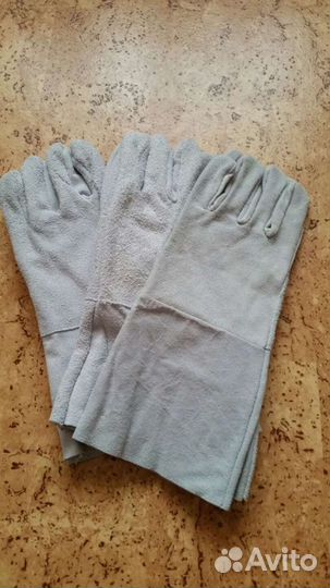 Перчатки (краги) сварщика, стекла для свар. маски