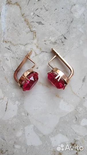 Золотые серьги СССР