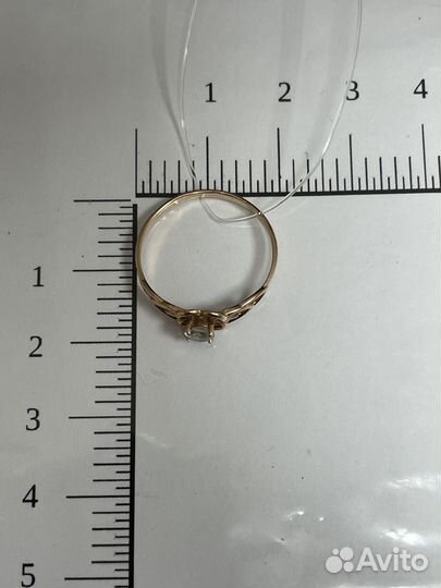 Золотое кольцо 17,50 мм. 375 проба Арт121