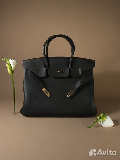 Сумка женская Hermes Birkin 35 Noir