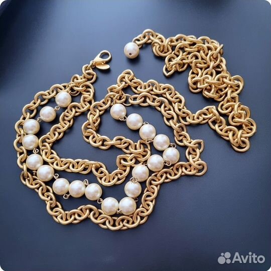 Пояс Carolee, цепь, винтаж США