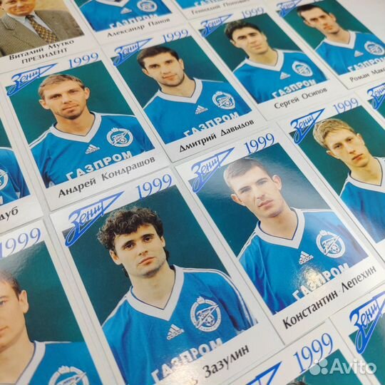 Почти полный сет 19/20 карточки Зенит миом 1999г
