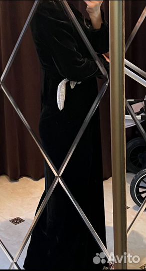 Платье бархатное вечернее италия