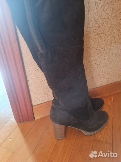 Сапоги ботфорты зимние