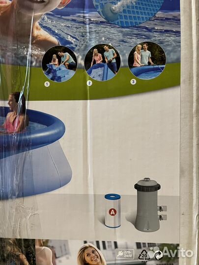 Бассейн intex Новый с насосом и фильтром