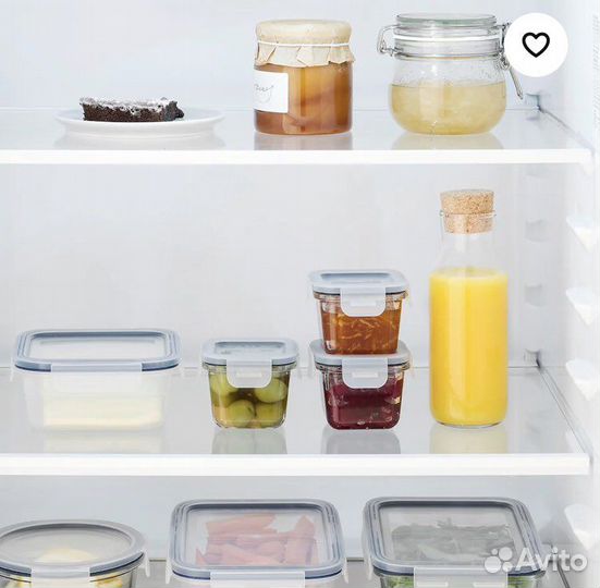 Набор стеклянных контейнеров 180 мл IKEA 365