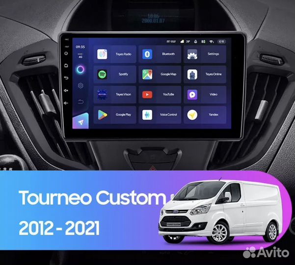 Штатная магнитола Ford Transit 2012-2021 1-16