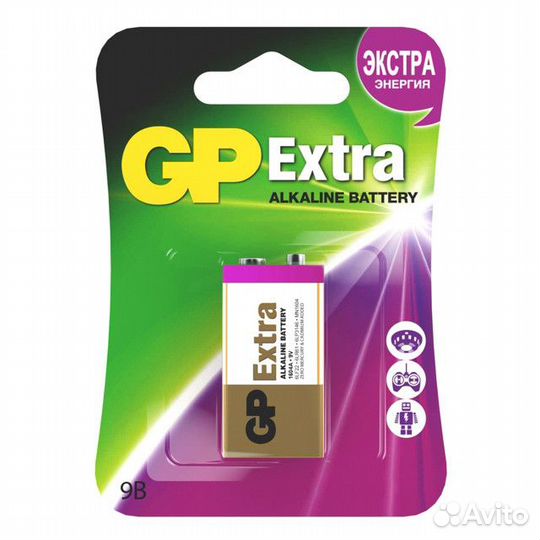 Батарейка GP extra крона 1шт