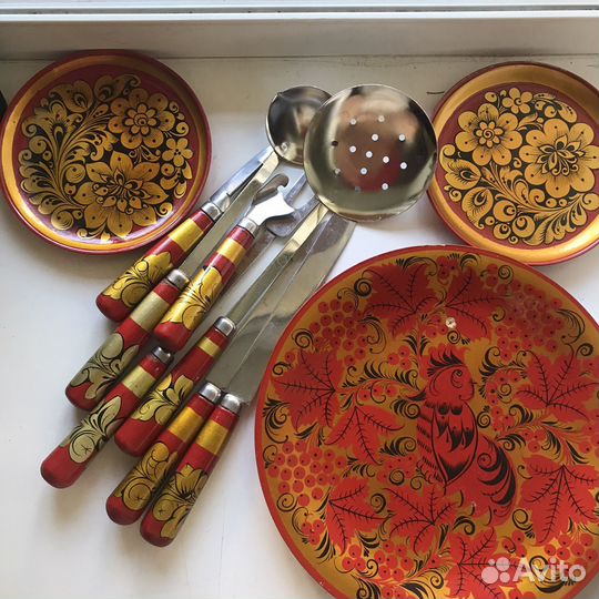 Вещи с хохломской росписью