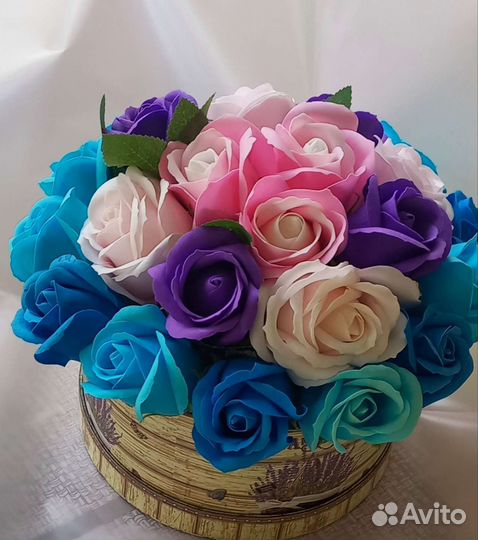Букет из мыльных цветов
