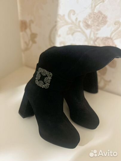 Сапоги женские зимние 35 размер замшевые