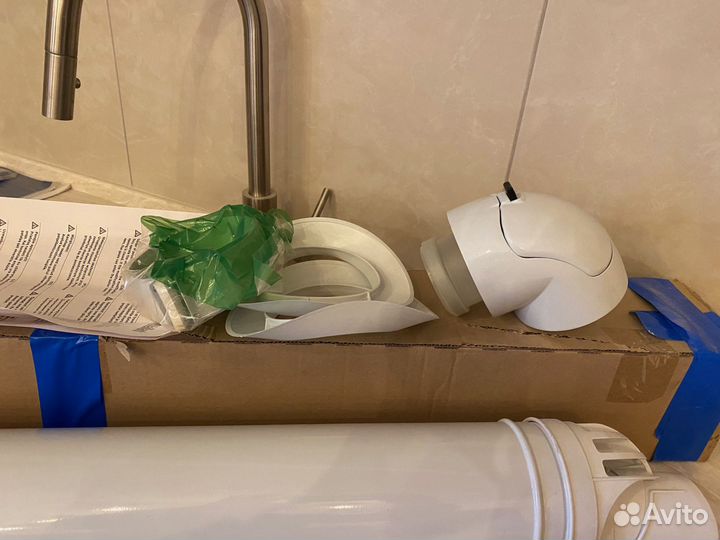 Горизонтальный проход через стену Vaillant 60/100