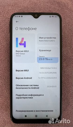 Xiaomi Redmi Note 8 2021, 4/64 ГБ