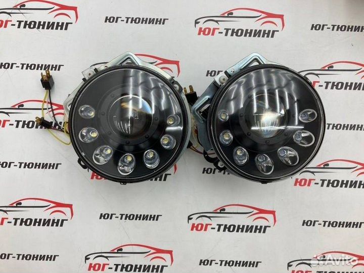 Передние фары на Mercedes G-class 89-07 гг