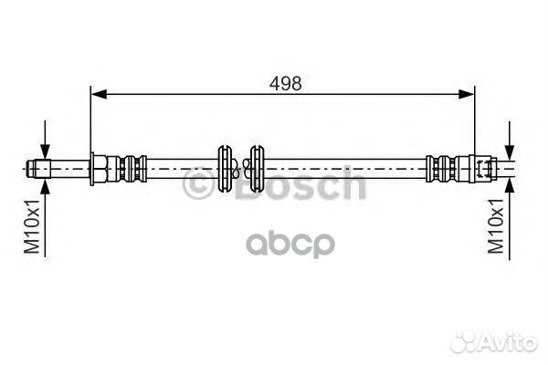 Шланг торм. пер. 498мм 1987481006 Bosch
