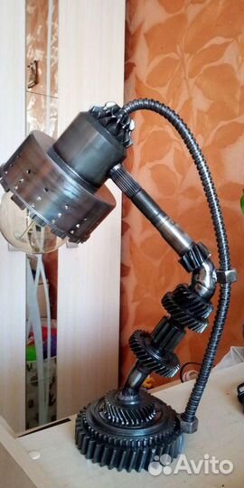 Лампа настольная, светильник в стиле лофт