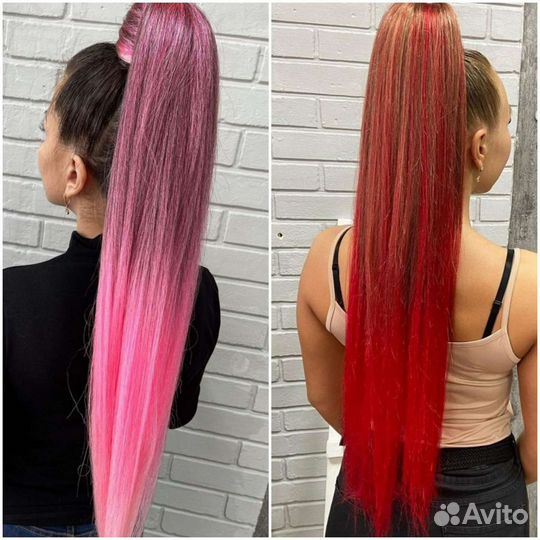 Хвосты. Афро-резинки, фонарики