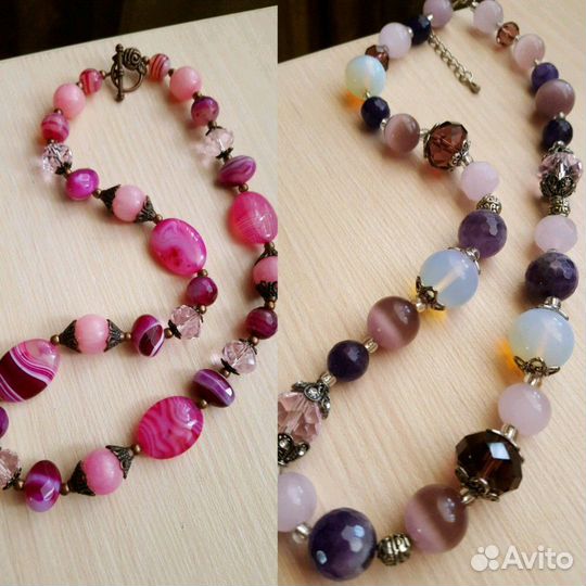 Бусы самоцветы