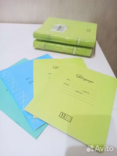 Тетрадь в линейку 12 л пакетом