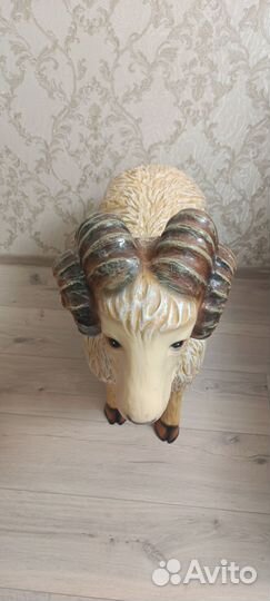 Садовая фигура Баран полистоун