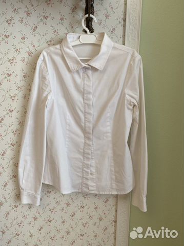 Блузка белая gulliver 158