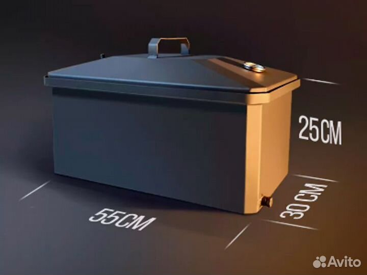 Коптильня горячего и холодного копчения - большая