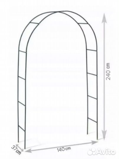 Арка для садовая для вьющихся растений