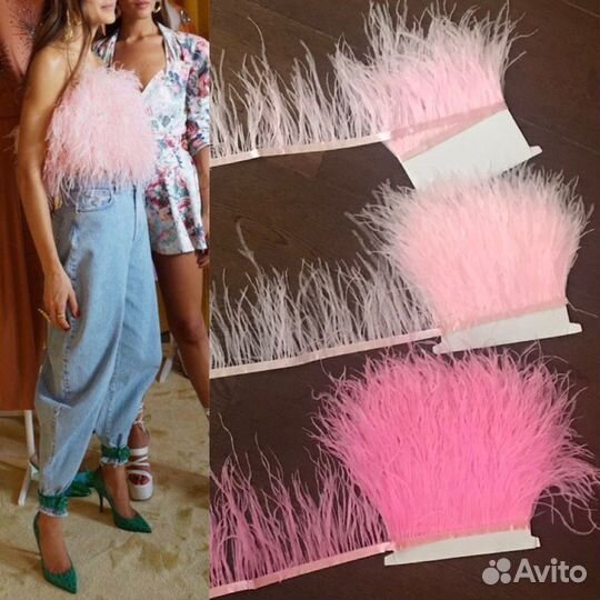 Страусиные перья топовые оттенки