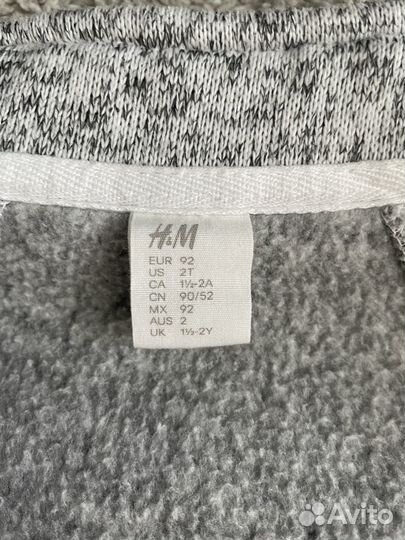 Флисовая кофта, H&M, 92 размер