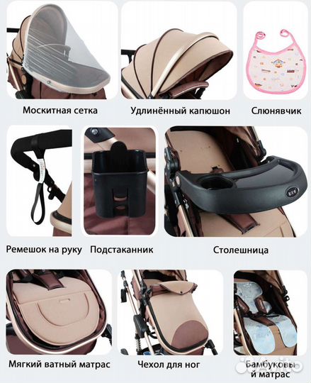 Новая коляска Wisеsоnlе 2в1, 3в1