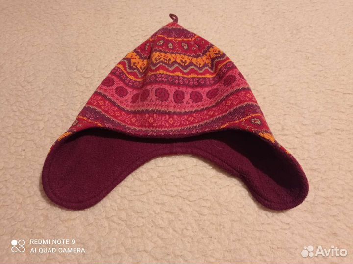 Шапочка осень-зима-весна для девочки