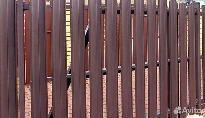 Шахматный штакетник