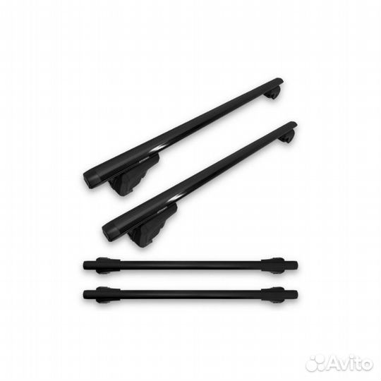 Багажник на низкие рейлинги ED аэро без замков