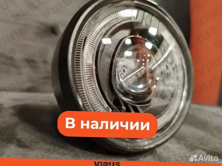 Фара передняя средняя круглая на электровелосипед