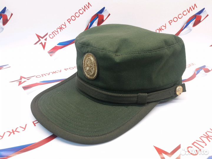 Кепка офисная нового образца зеленая