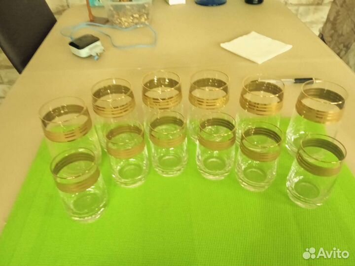 Стопки и стаканчики времён СССР,по 6 шт,новые,прос