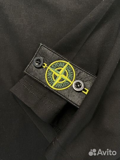 Футболка Stone Island black tight cut noble color