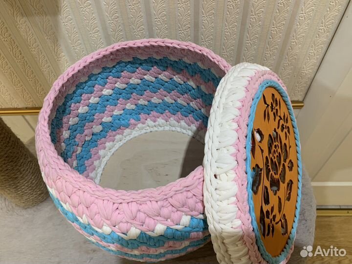 Трикотажная корзинка