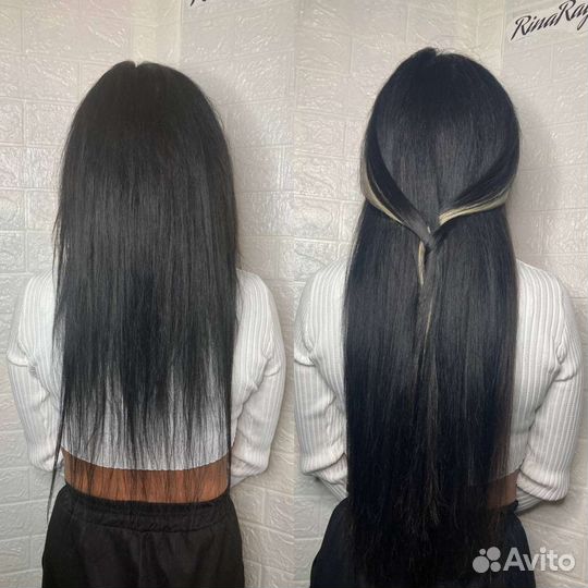 Наращивание волос на дому