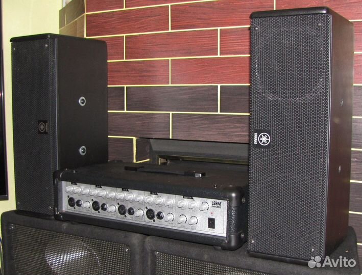 Колонки Yamaha 400W США Pro 2шт Активный микшер