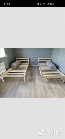 Новая детская кровать из дерева