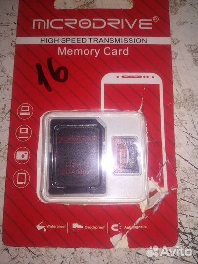 Карты памяти MicroSD 16g