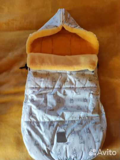 Конверт в коляску меховой новый