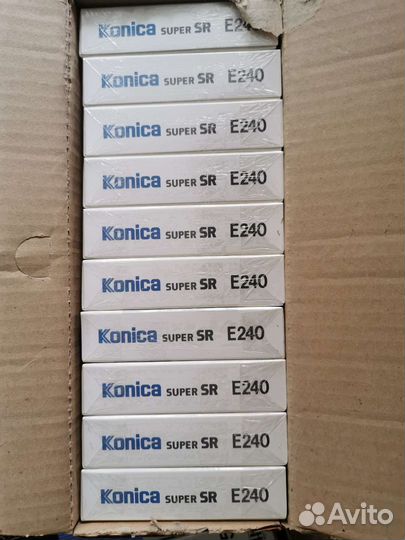 Видеокассеты VHS Konica, новые, нераспечатанные