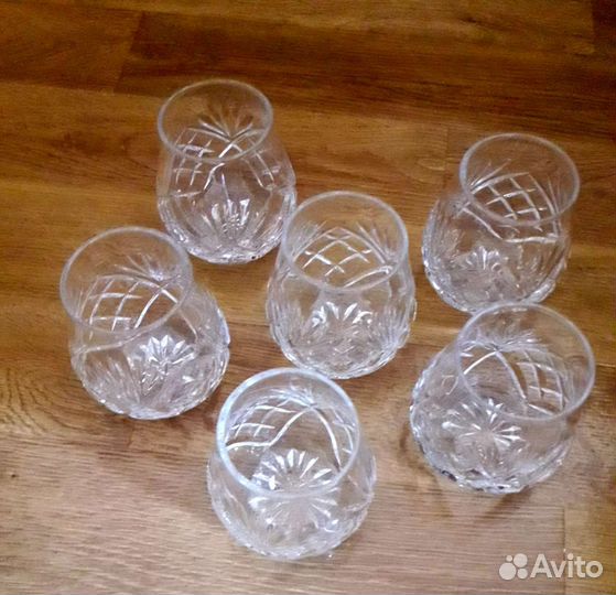 Рюмка хрусталь СССР, 6шт