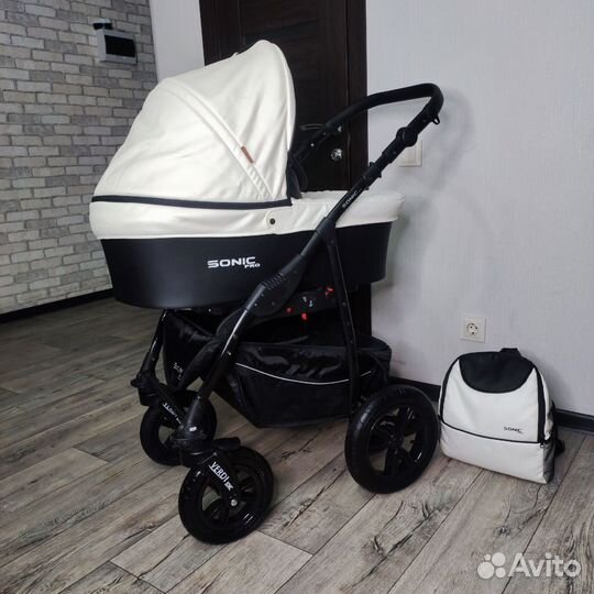 Коляска verdi sonic plus 3 в 1 эко кожа