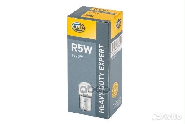Лампа R5W 24V heavy duty 8GA002071261 hella