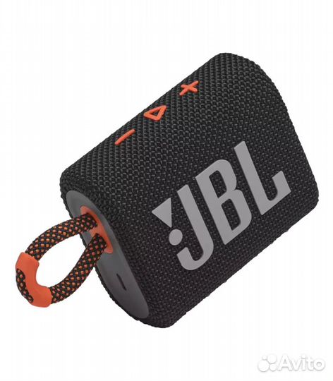 Портативная колонка JBL GO 3, черный, оранжевый