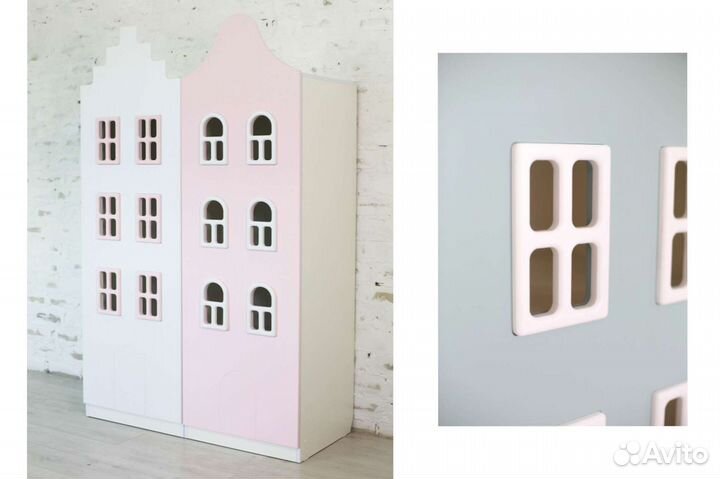 Шкаф Домик с окошками.Бесплатная доставка